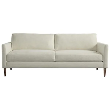 Contemporary 2 Seat Soft Curve Arm Sofa